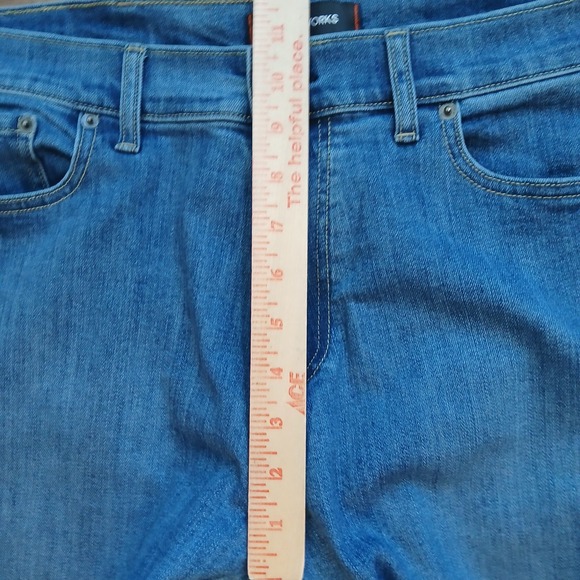 Bluffworks Jeans Mens 35x34 Blue Departure 3.0 Regular Fit Stretch (FITS 36x32) - Picture 6 of 12